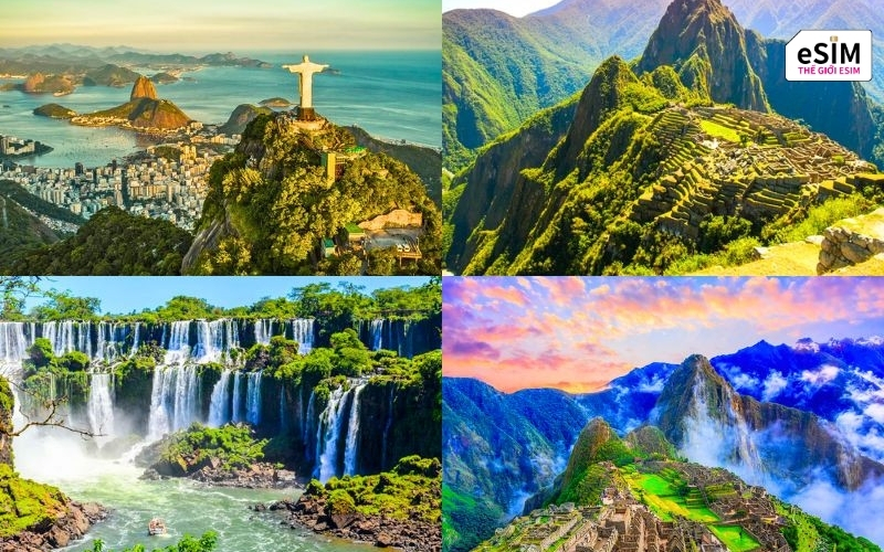 eSIM giúp bạn kết nối mượt mà khi khám phá kỳ quan Peru hay biển xanh vùng Caribe.